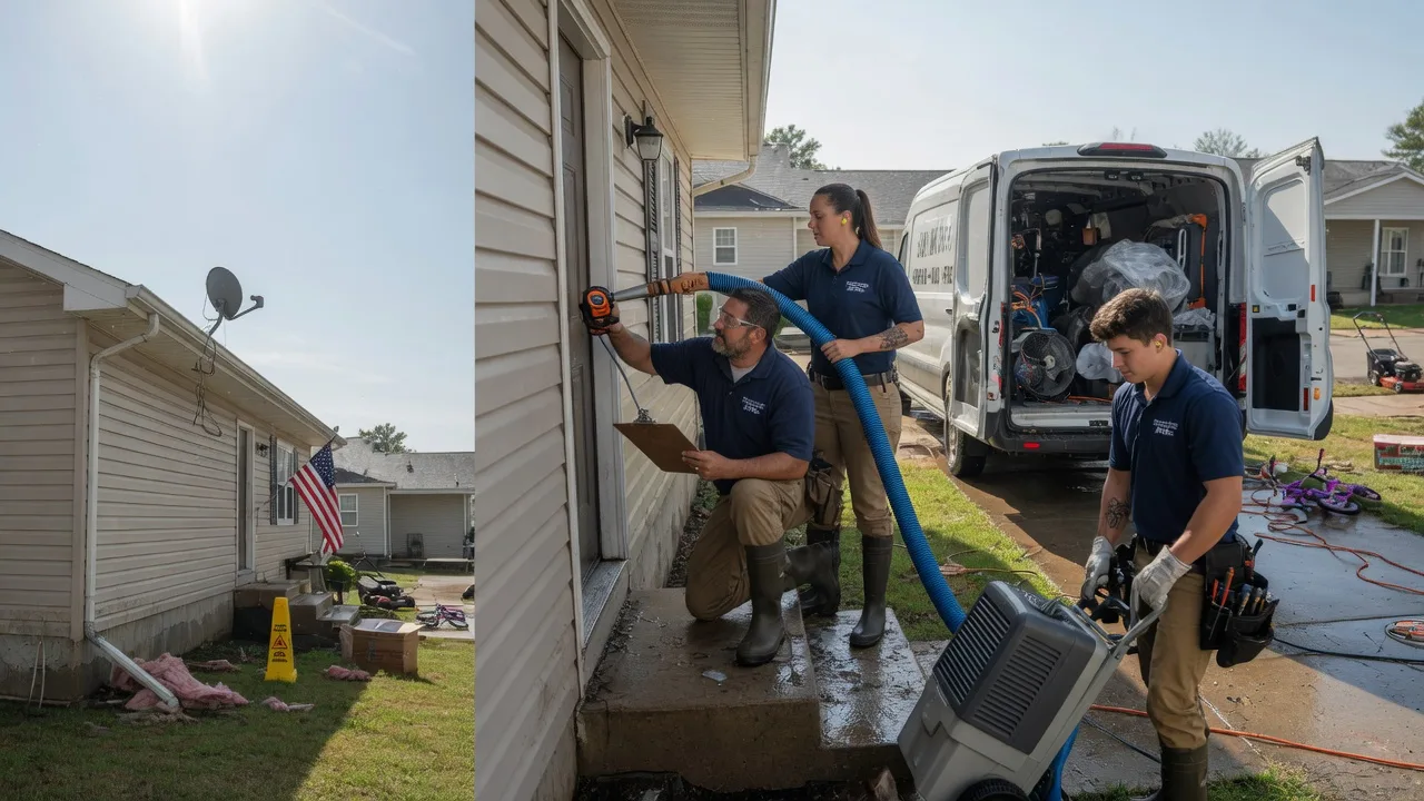 Ceiling Water Damage Restoration in Parker, KS near me